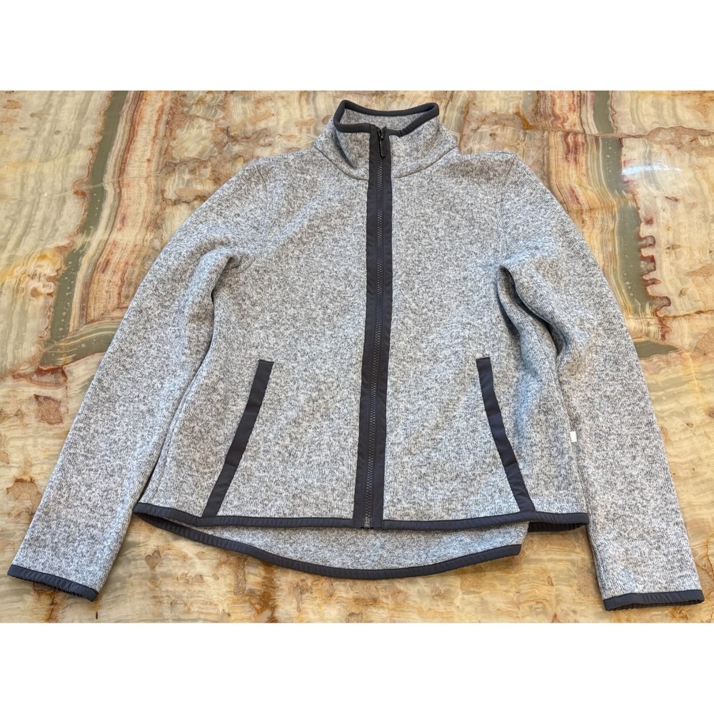Lululemon Womens Jacket Heather Gray Its Fleecing Cold Zip Up Activewear Size 6‎